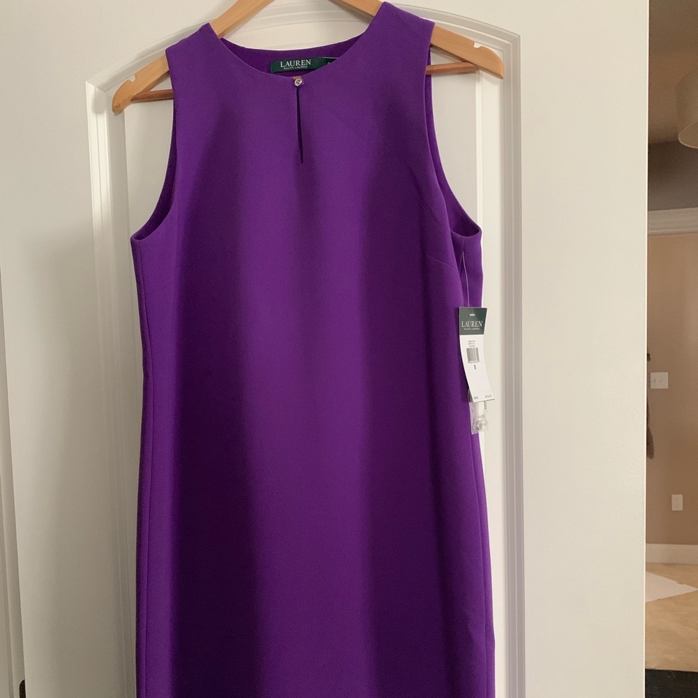 Ralph Lauren Purple Sheath Dress - NWT